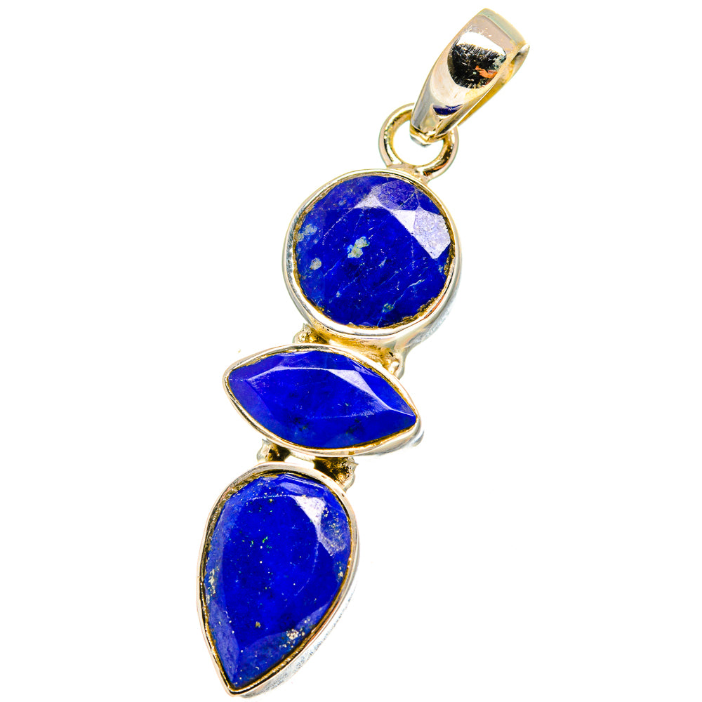 Lapis Lazuli Pendants handcrafted by Anasilvercos - PD14463