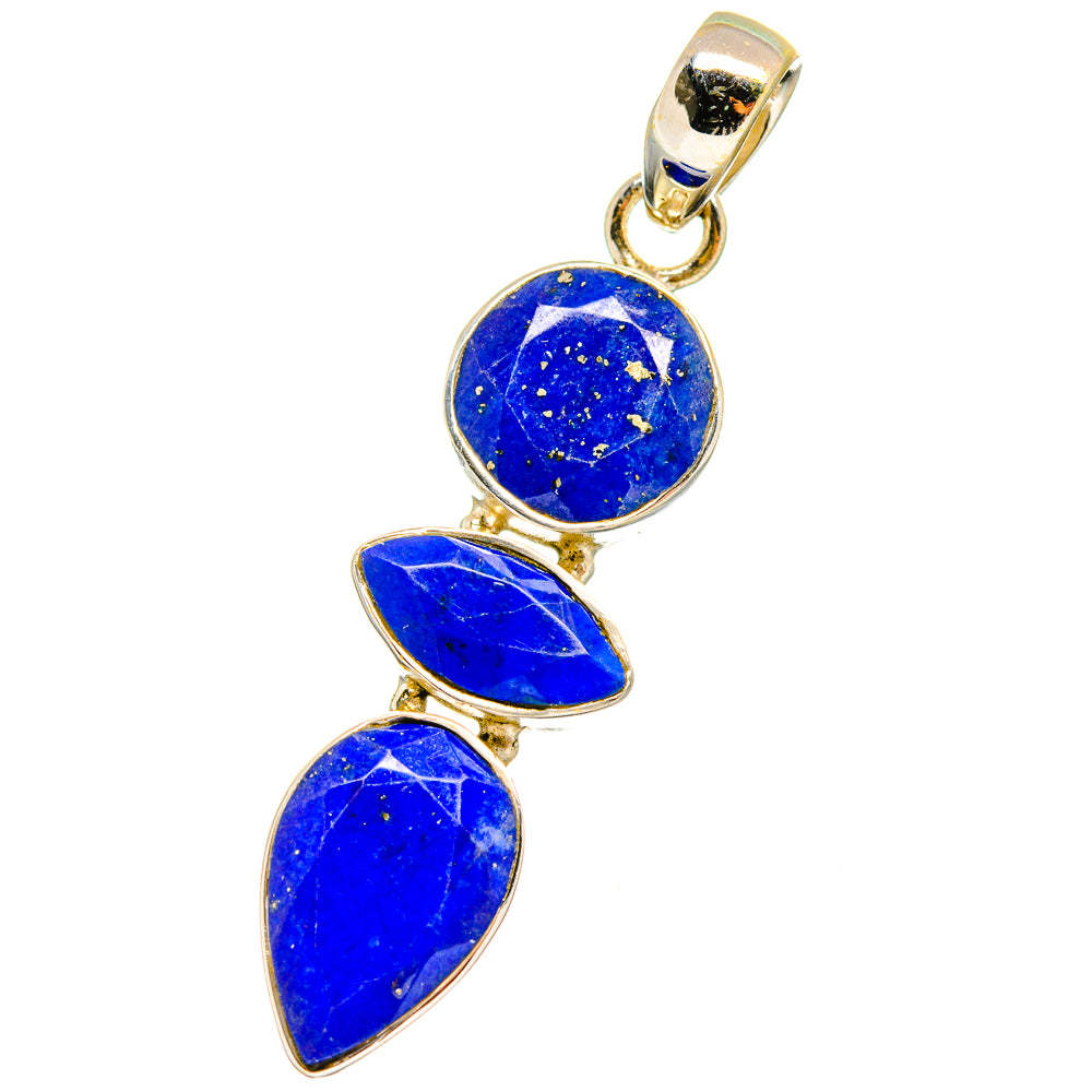 Lapis Lazuli Pendants handcrafted by Anasilvercos - PD14470