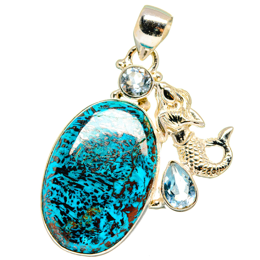 Shattuckite Pendants handcrafted by Anasilvercos - PD14475
