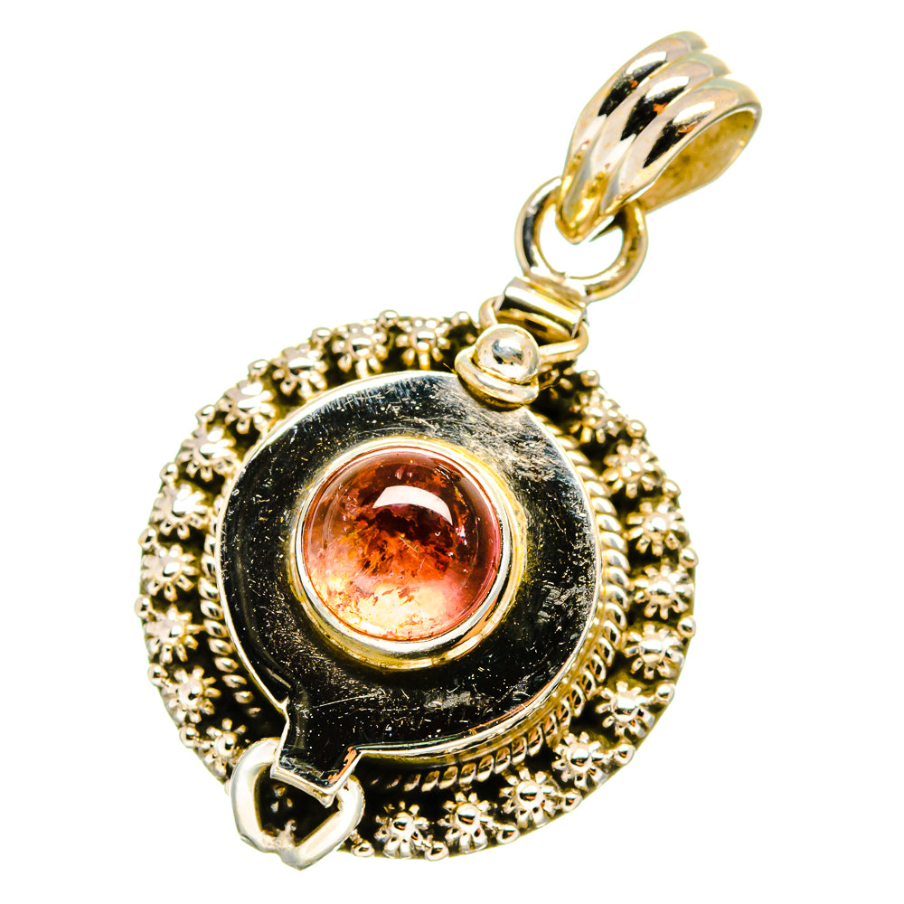 Pink Tourmaline Pendants handcrafted by Anasilvercos - PD14503