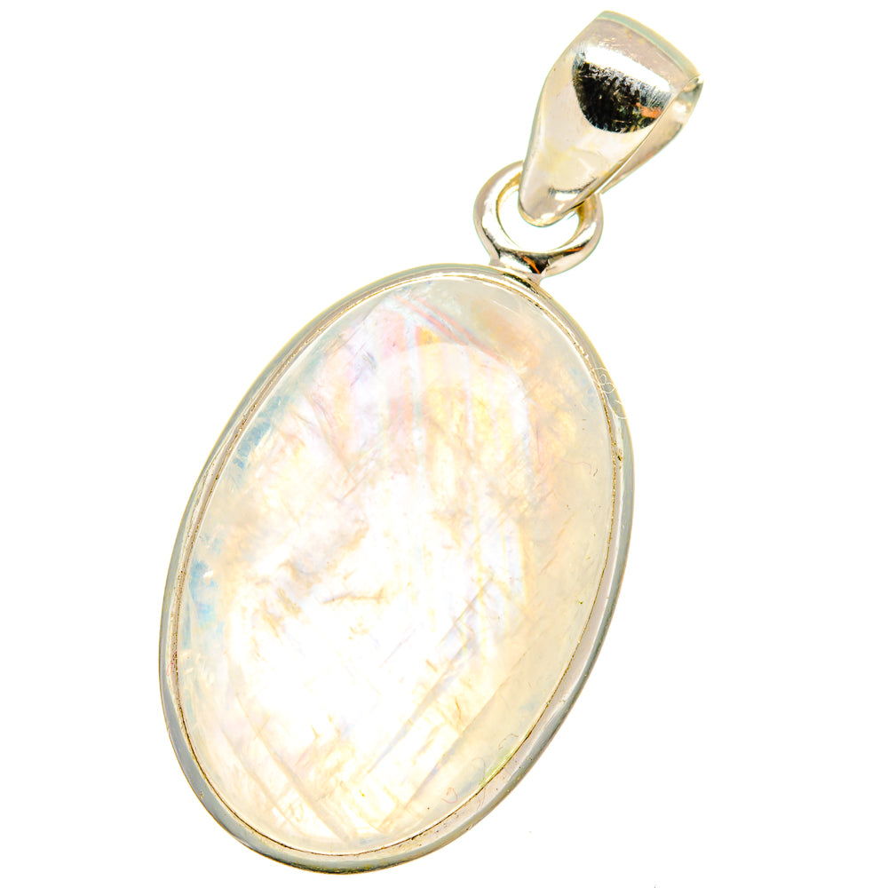 Rainbow Moonstone Pendants handcrafted by Anasilvercos - PD14506