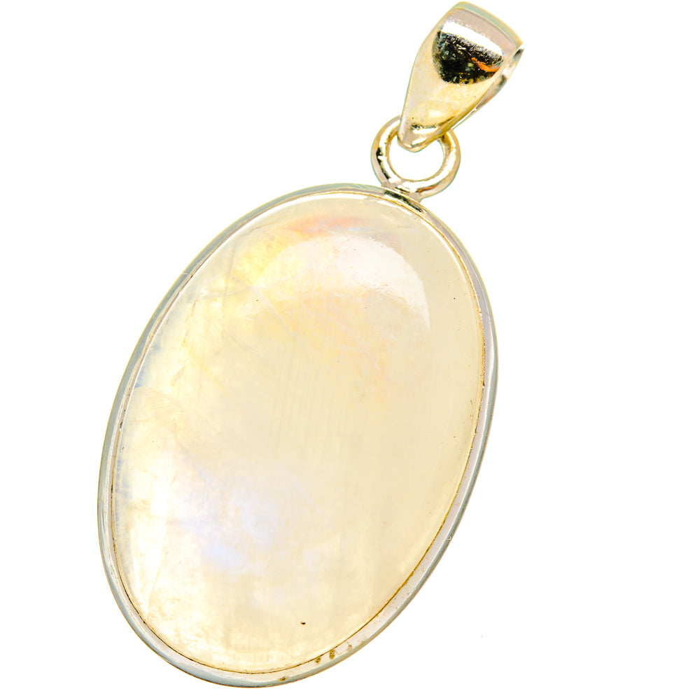 Rainbow Moonstone Pendants handcrafted by Anasilvercos - PD14508