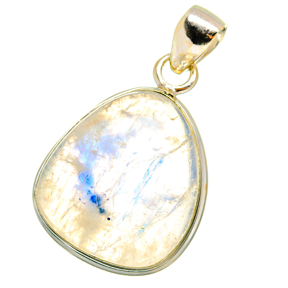 Rainbow Moonstone Pendants handcrafted by Anasilvercos - PD14509