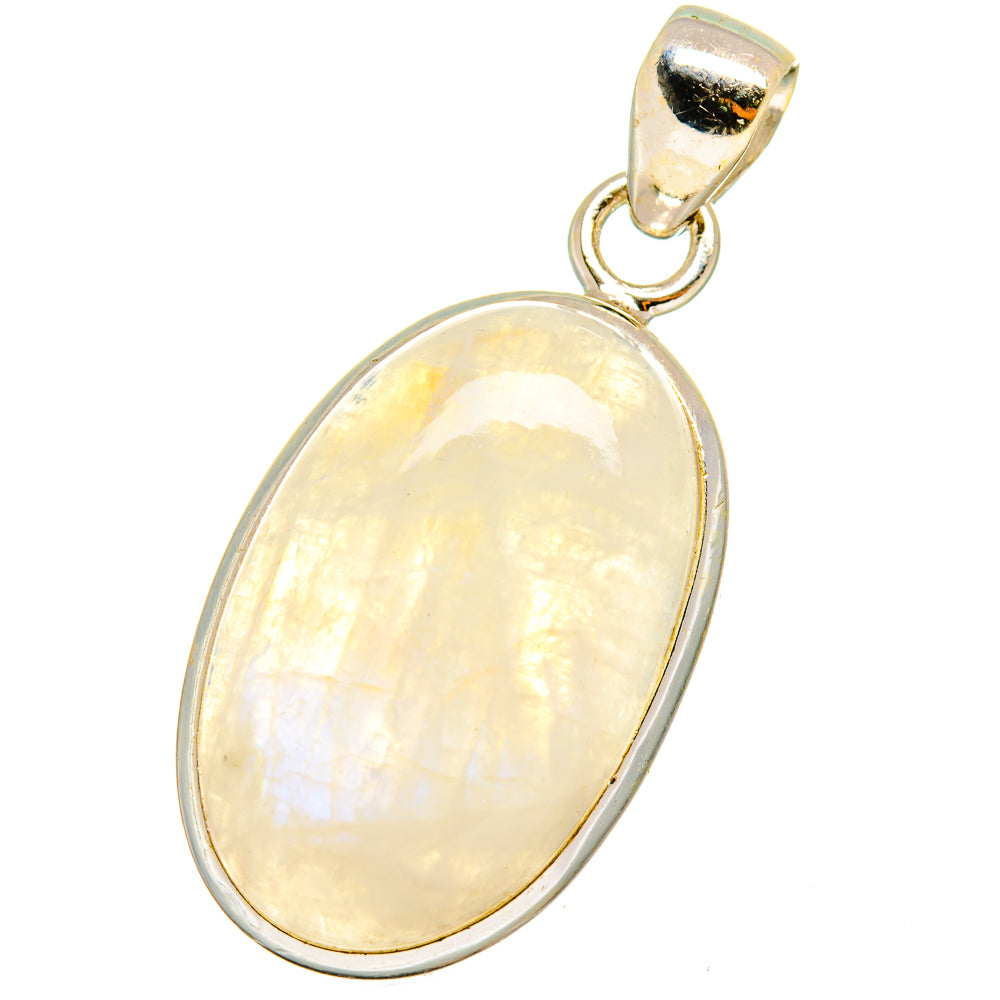 Rainbow Moonstone Pendants handcrafted by Anasilvercos - PD14510