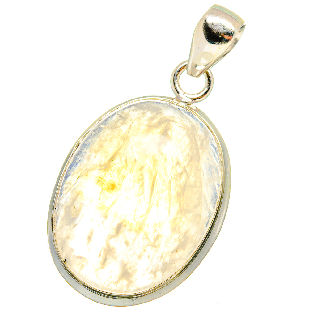 Rainbow Moonstone Pendants handcrafted by Anasilvercos - PD14512
