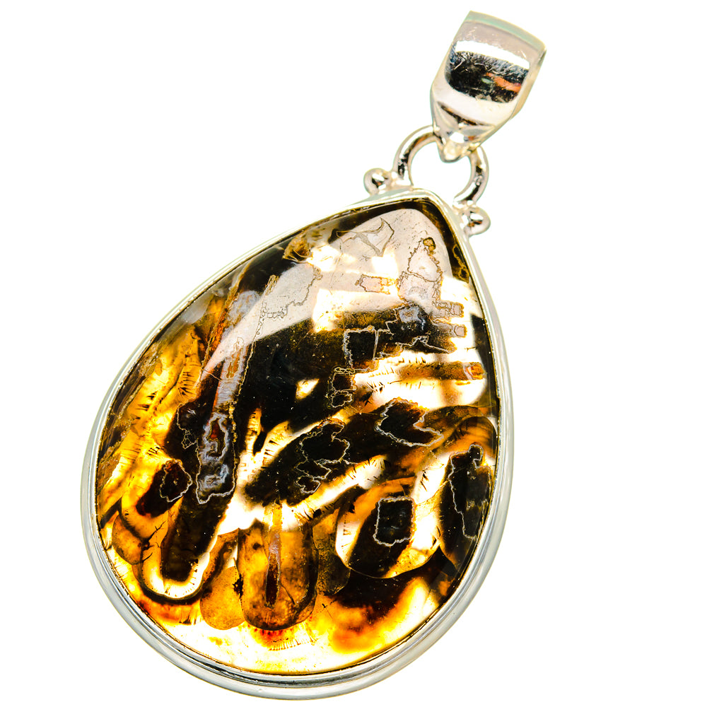 Turkish Tube Agate Pendants handcrafted by Anasilvercos - PD14514