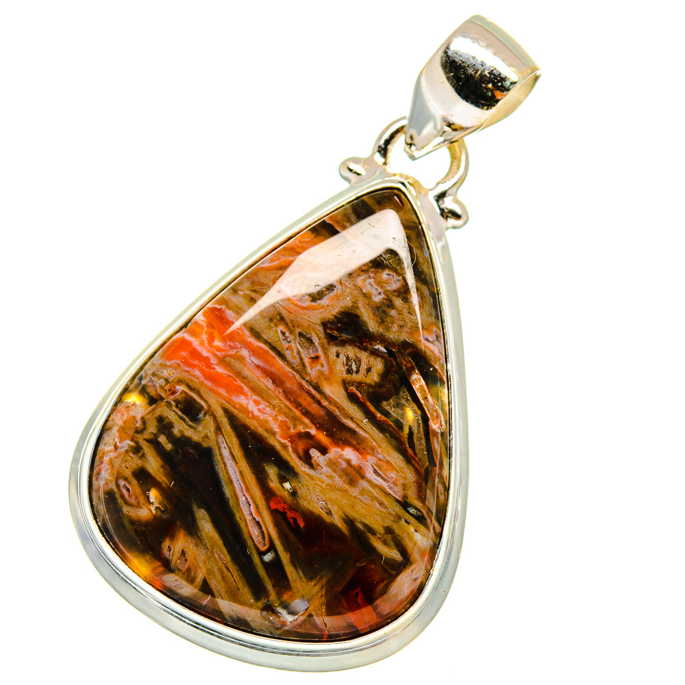 Turkish Tube Agate Pendants handcrafted by Anasilvercos - PD14515