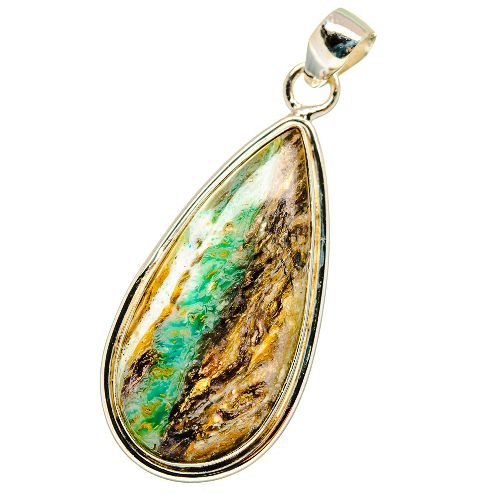 Peruvian Opal Pendants handcrafted by Anasilvercos - PD14517
