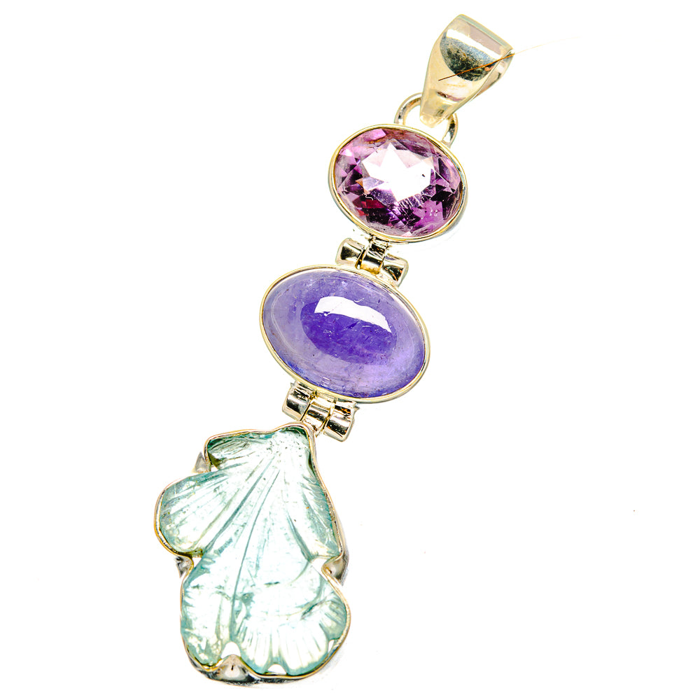 Aquamarine Pendants handcrafted by Anasilvercos - PD14534