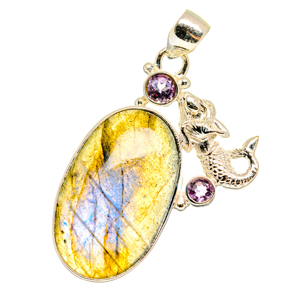 Labradorite Pendants handcrafted by Anasilvercos - PD14538