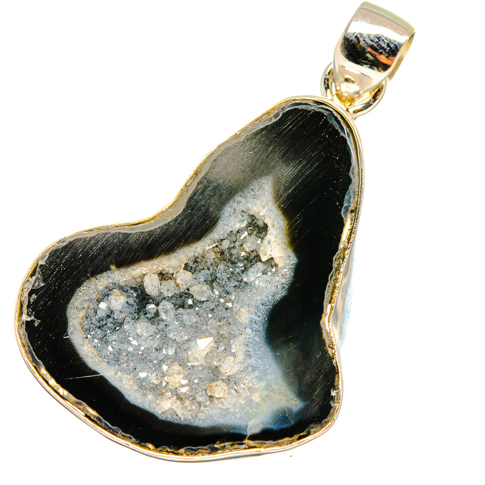 Coconut Geode Slice Pendants handcrafted by Anasilvercos - PD14577