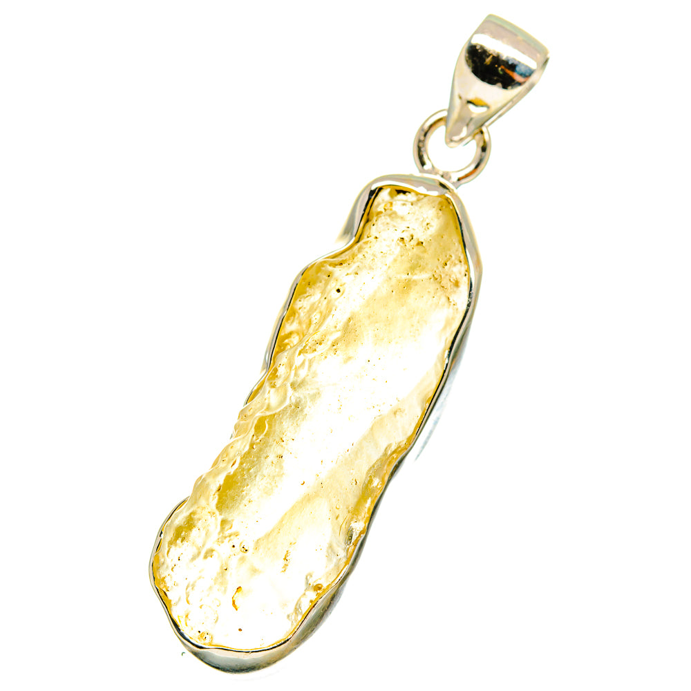 Libyan Desert Glass Pendants handcrafted by Anasilvercos - PD14581