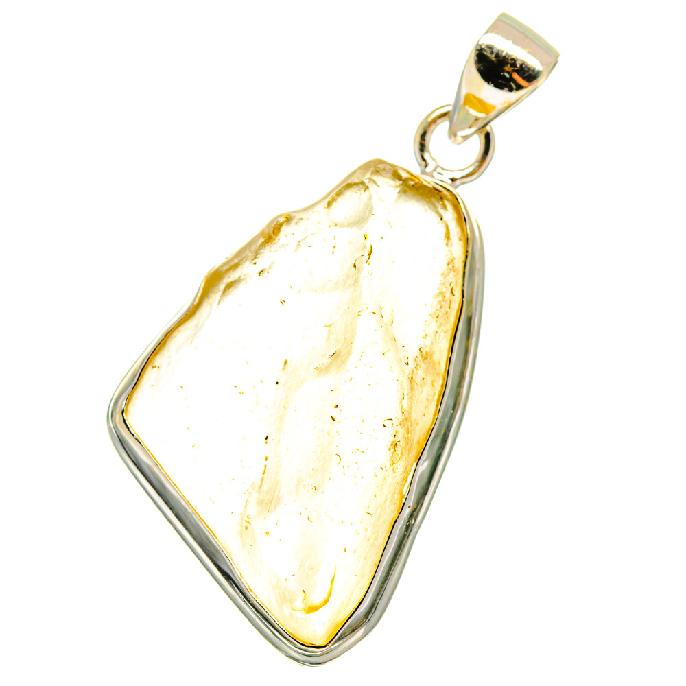 Libyan Desert Glass Pendants handcrafted by Anasilvercos - PD14582