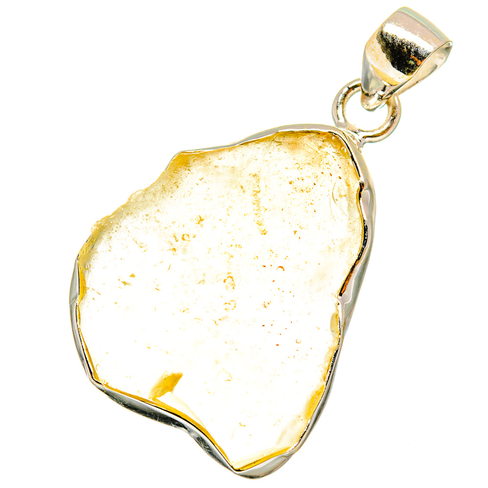 Libyan Desert Glass Pendants handcrafted by Anasilvercos - PD14583