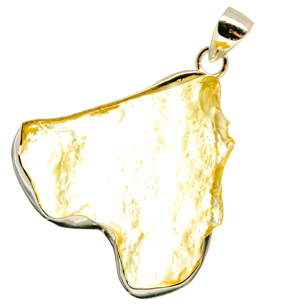 Libyan Desert Glass Pendants handcrafted by Anasilvercos - PD14584