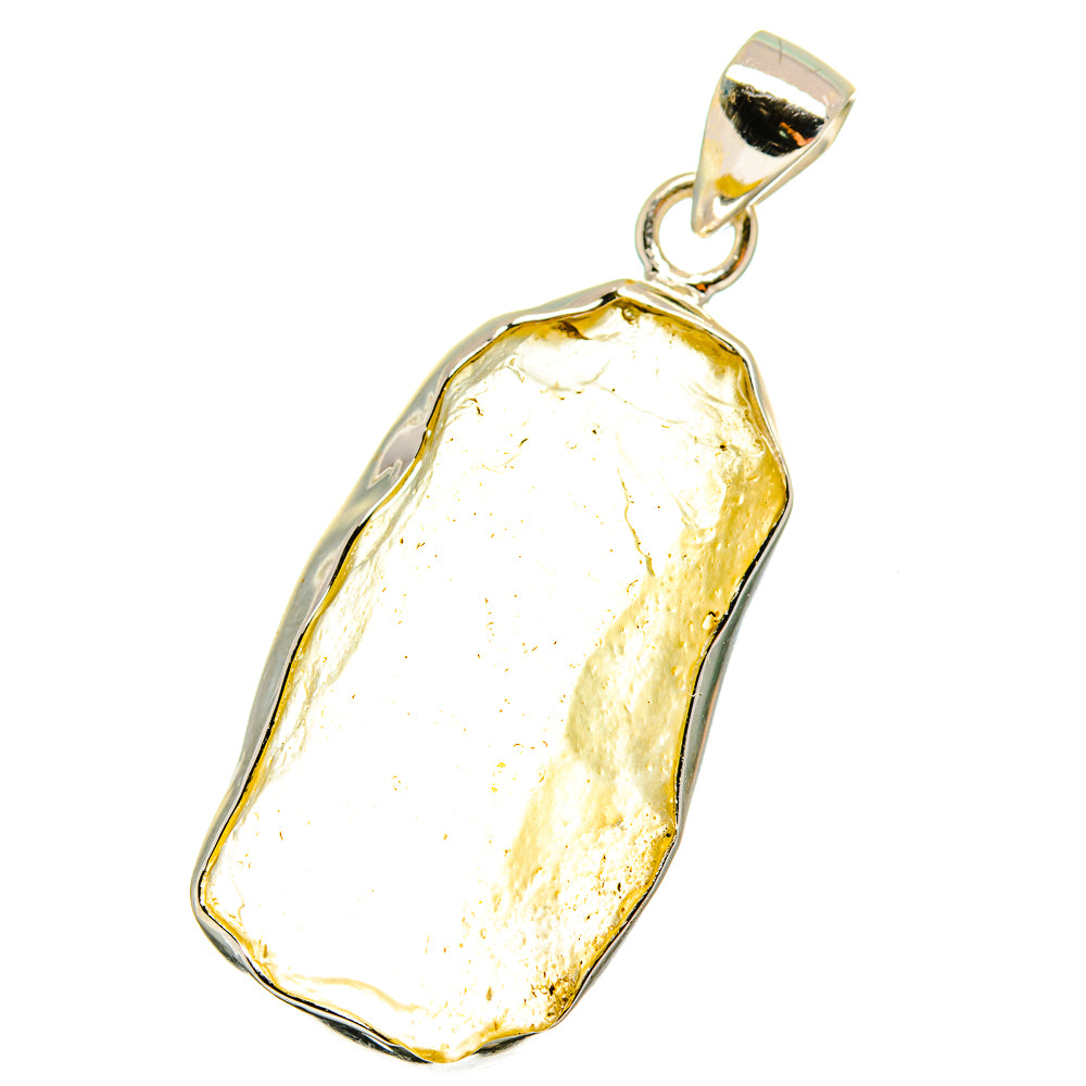 Libyan Desert Glass Pendants handcrafted by Anasilvercos - PD14586