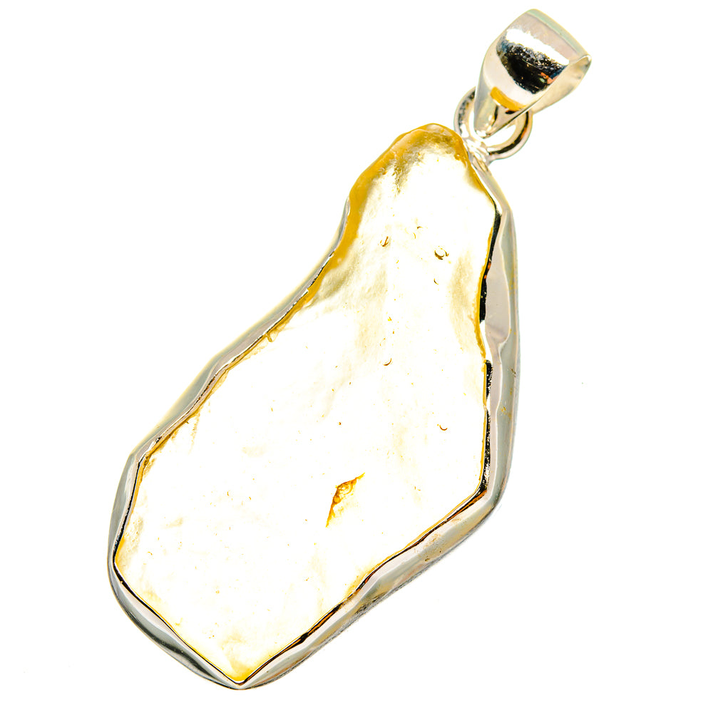 Libyan Desert Glass Pendants handcrafted by Anasilvercos - PD14589