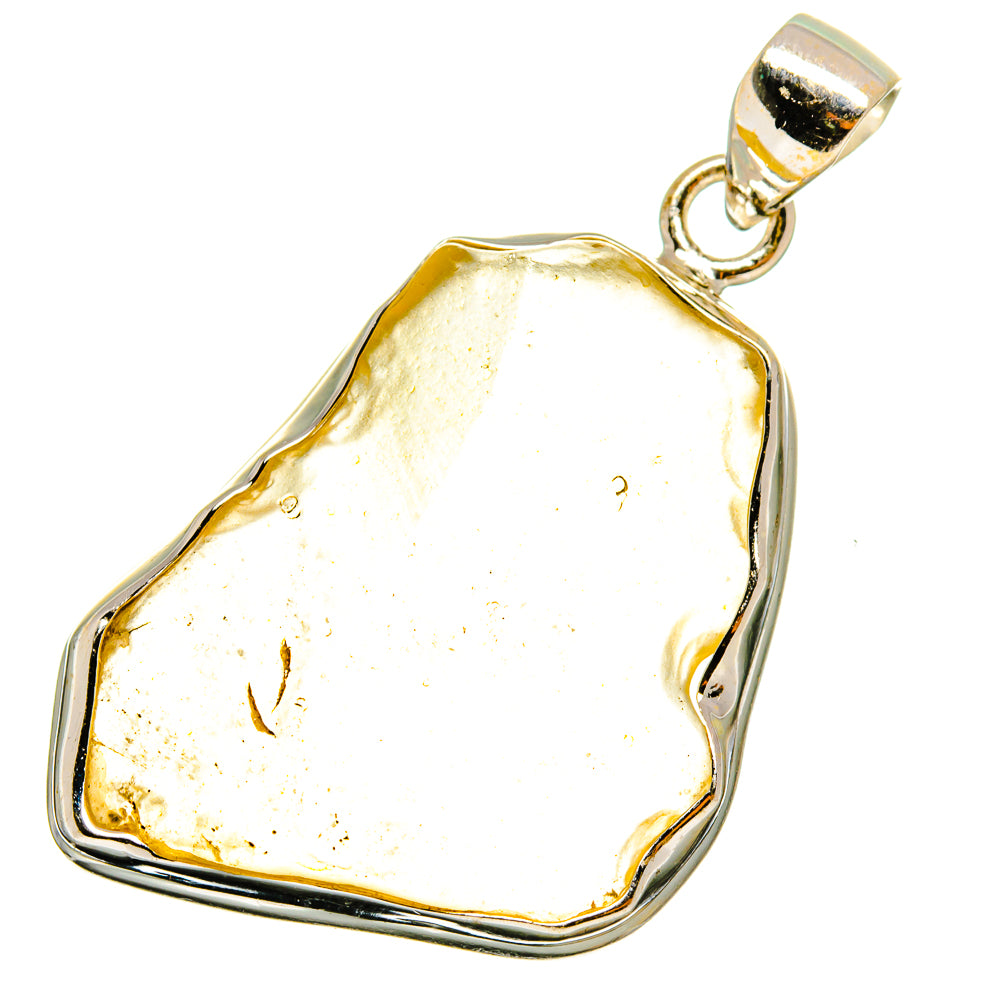 Libyan Desert Glass Pendants handcrafted by Anasilvercos - PD14590