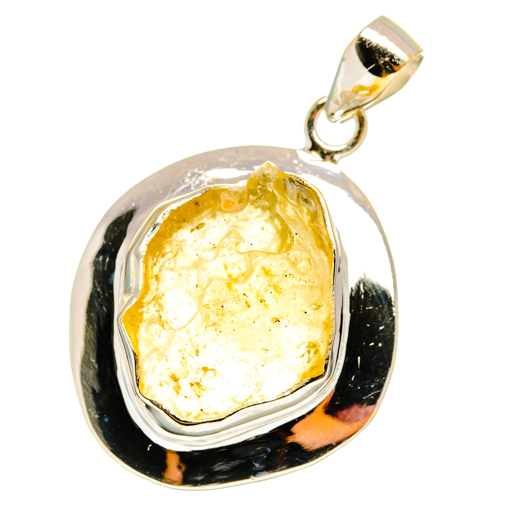 Libyan Desert Glass Pendants handcrafted by Anasilvercos - PD14591