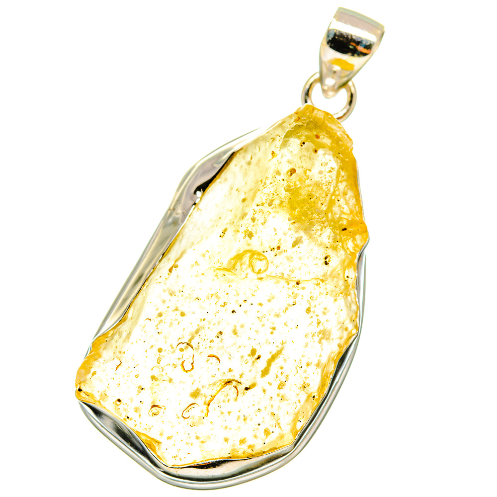 Libyan Desert Glass Pendants handcrafted by Anasilvercos - PD14592