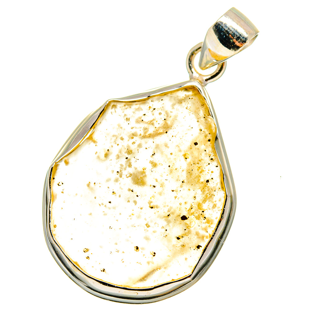 Libyan Desert Glass Pendants handcrafted by Anasilvercos - PD14595