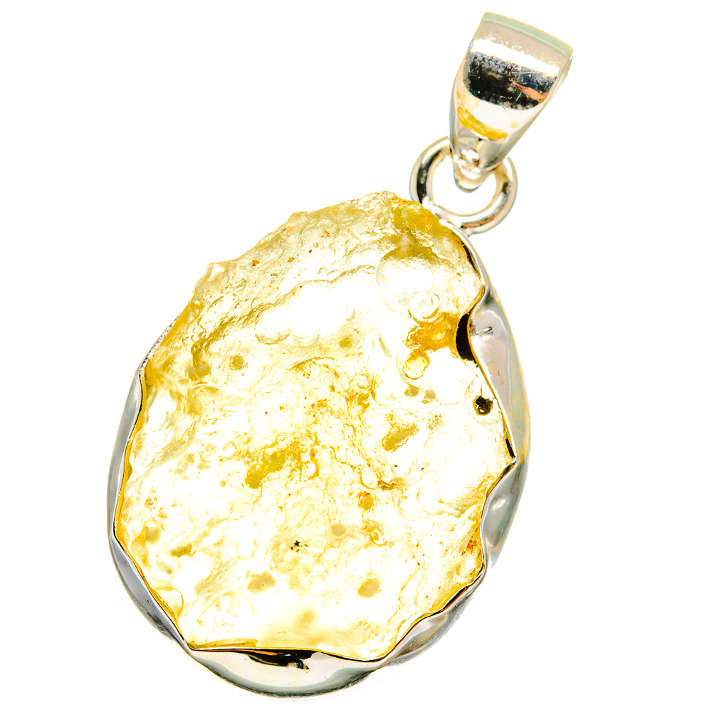 Libyan Desert Glass Pendants handcrafted by Anasilvercos - PD14600
