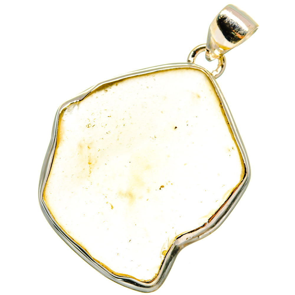 Libyan Desert Glass Pendants handcrafted by Anasilvercos - PD14601