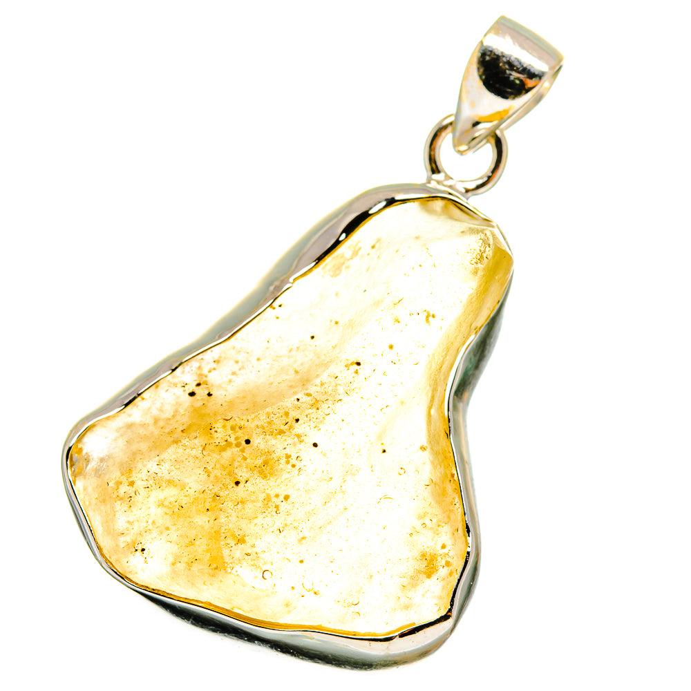 Libyan Desert Glass Pendants handcrafted by Anasilvercos - PD14602