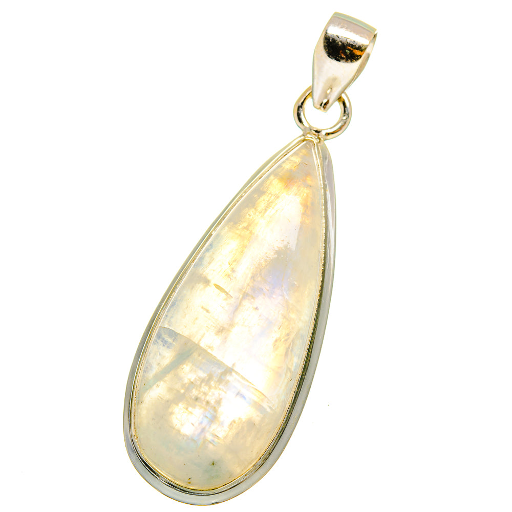Rainbow Moonstone Pendants handcrafted by Anasilvercos - PD14604