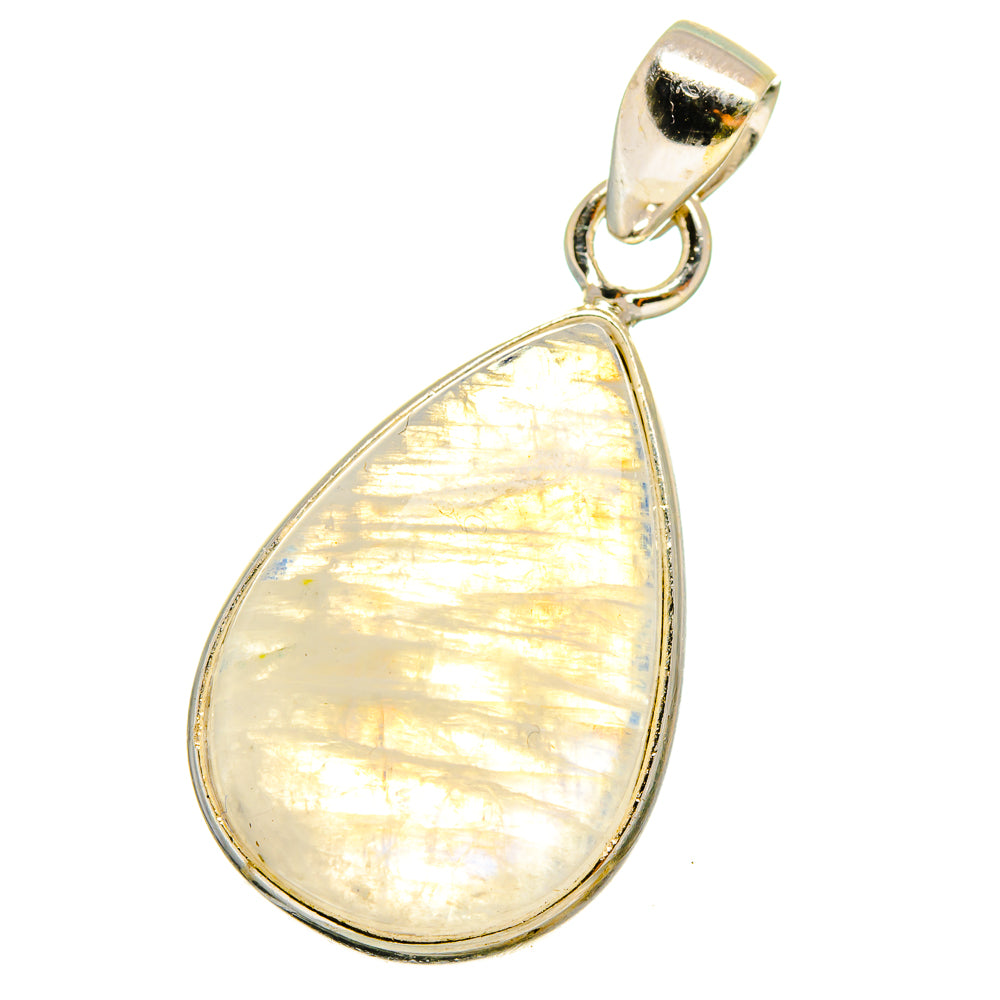 Rainbow Moonstone Pendants handcrafted by Anasilvercos - PD14606