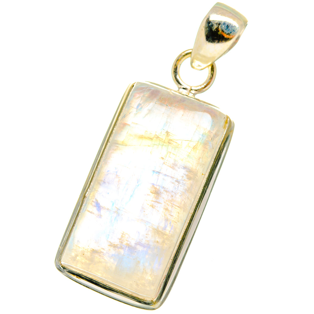 Rainbow Moonstone Pendants handcrafted by Anasilvercos - PD14610