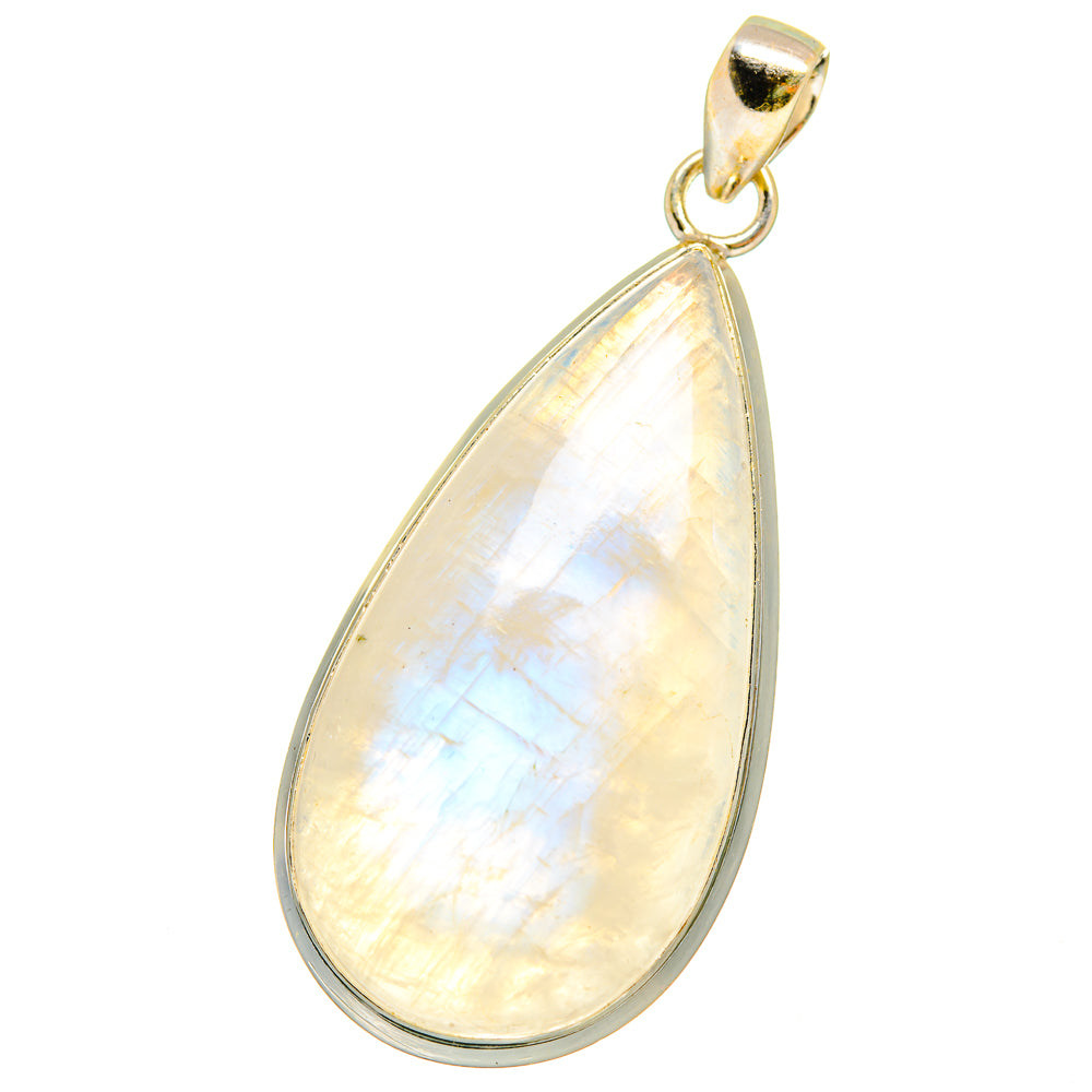 Rainbow Moonstone Pendants handcrafted by Anasilvercos - PD14614