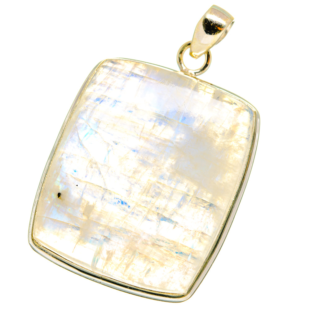 Rainbow Moonstone Pendants handcrafted by Anasilvercos - PD14615