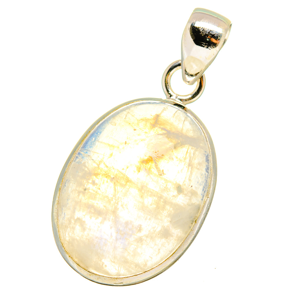 Rainbow Moonstone Pendants handcrafted by Anasilvercos - PD14618