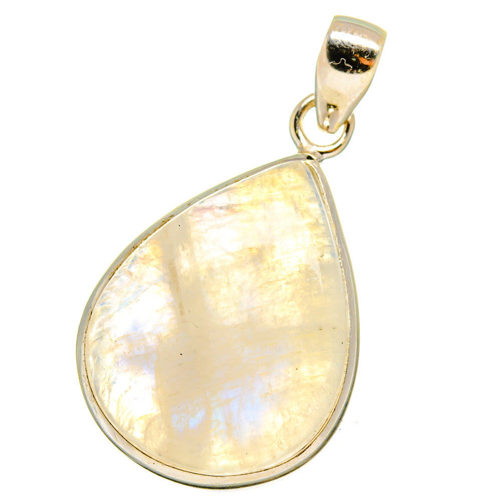 Rainbow Moonstone Pendants handcrafted by Anasilvercos - PD14619