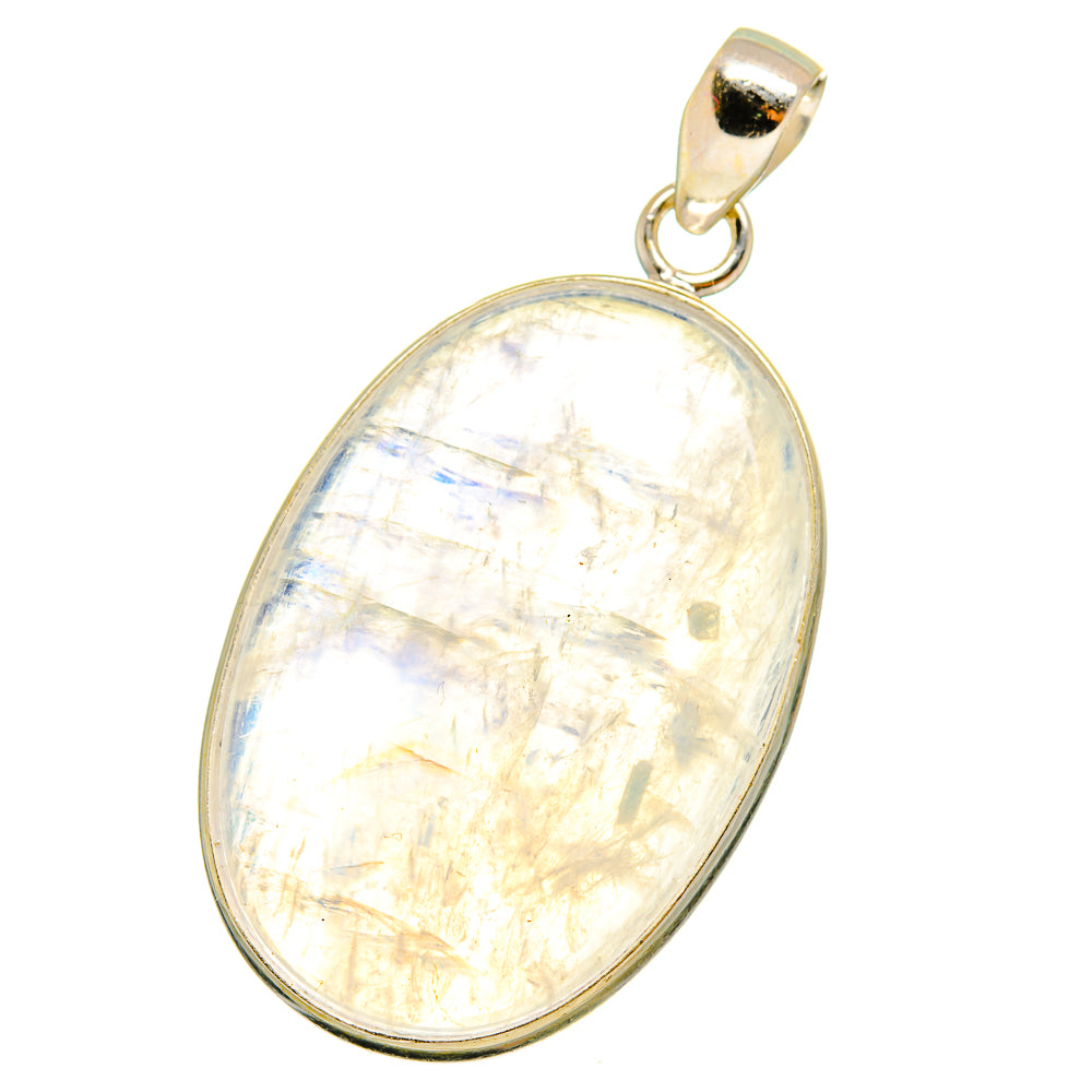 Rainbow Moonstone Pendants handcrafted by Anasilvercos - PD14621