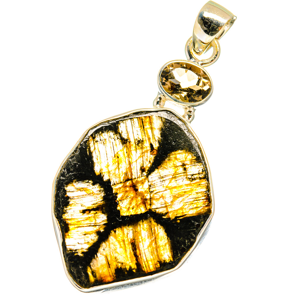 Chiastolite Pendants handcrafted by Anasilvercos - PD14624