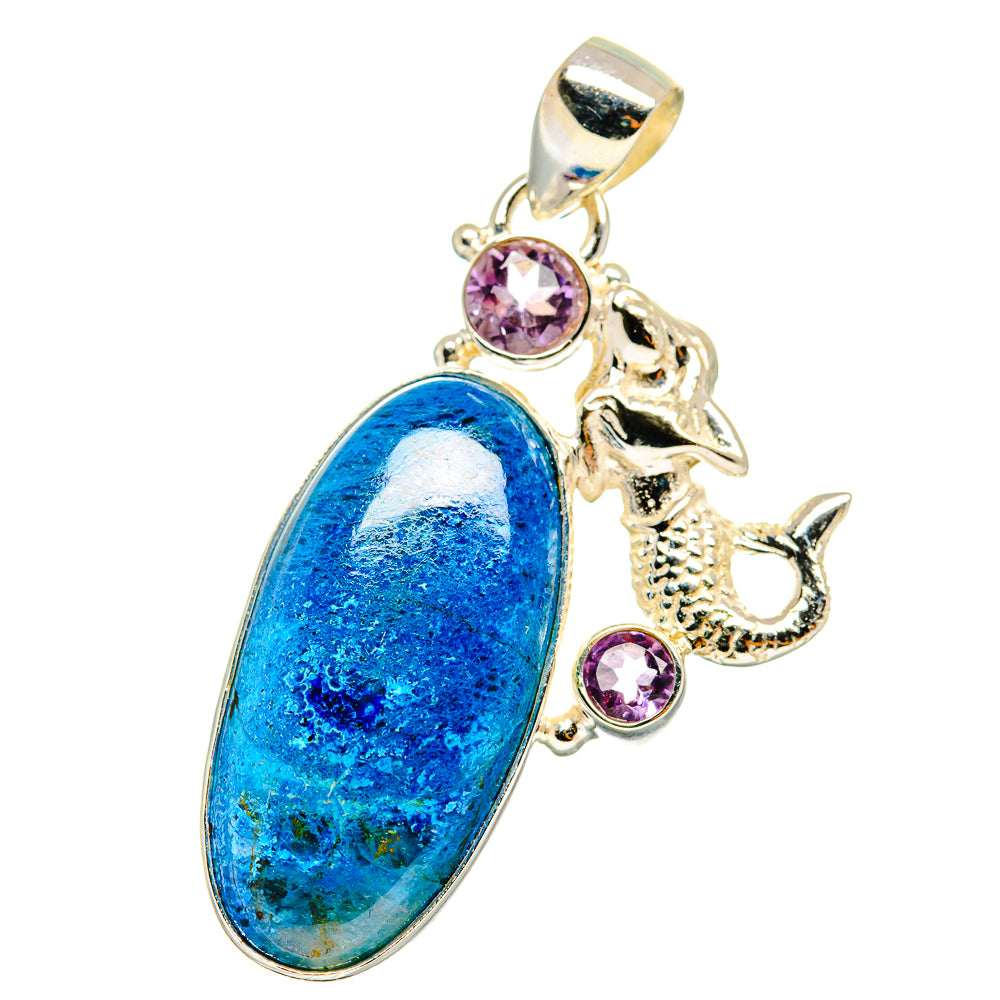 Chrysocolla Pendants handcrafted by Anasilvercos - PD14657
