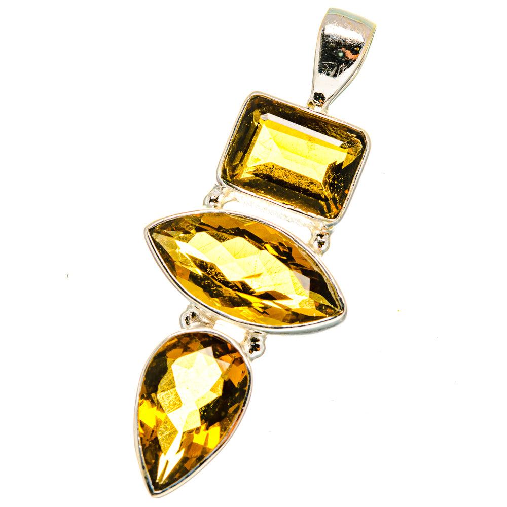 Mandarin Citrine Pendants handcrafted by Anasilvercos - PD14683