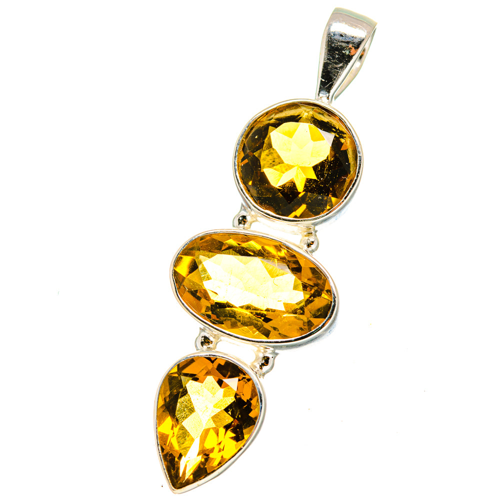 Mandarin Citrine Pendants handcrafted by Anasilvercos - PD14684