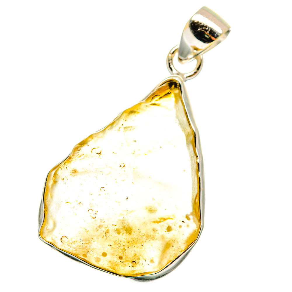 Libyan Desert Glass Pendants handcrafted by Anasilvercos - PD14707