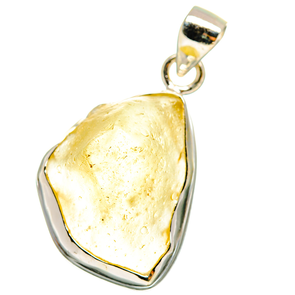 Libyan Desert Glass Pendants handcrafted by Anasilvercos - PD14708