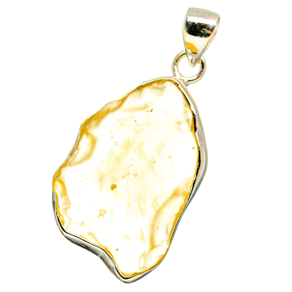 Libyan Desert Glass Pendants handcrafted by Anasilvercos - PD14709