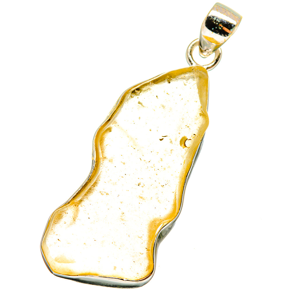 Libyan Desert Glass Pendants handcrafted by Anasilvercos - PD14710