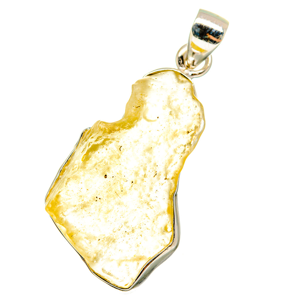 Libyan Desert Glass Pendants handcrafted by Anasilvercos - PD14712