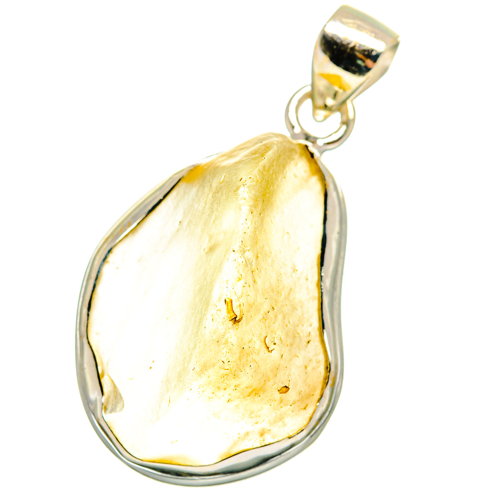 Libyan Desert Glass Pendants handcrafted by Anasilvercos - PD14714