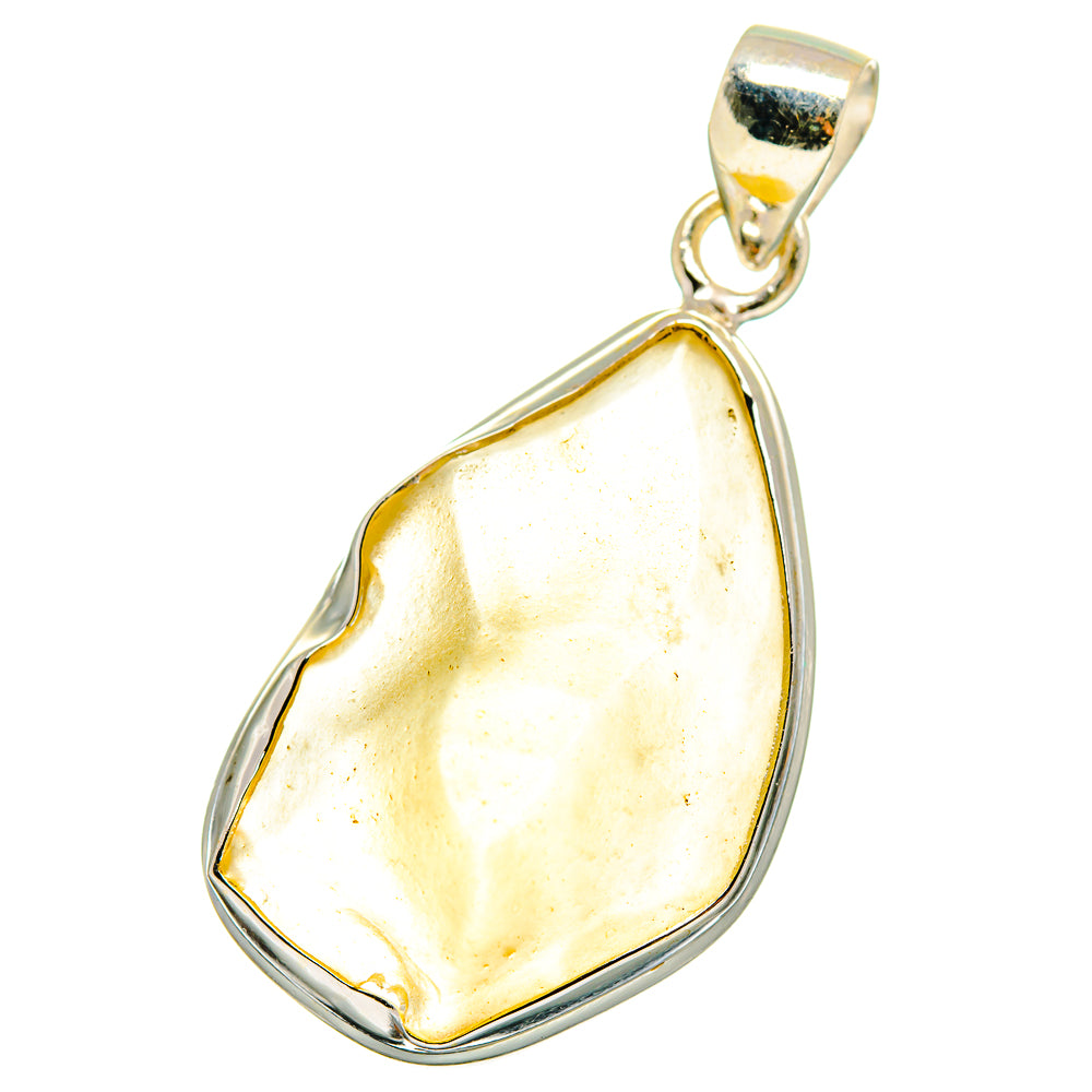 Libyan Desert Glass Pendants handcrafted by Anasilvercos - PD14715