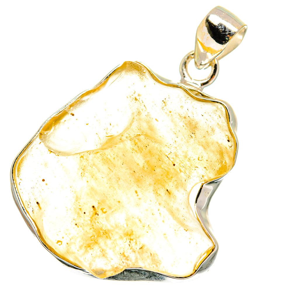 Libyan Desert Glass Pendants handcrafted by Anasilvercos - PD14718