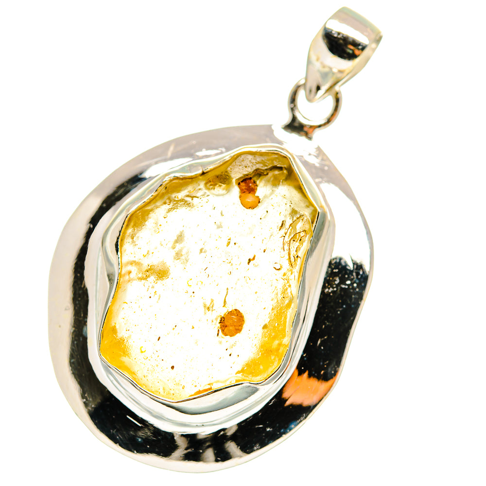 Libyan Desert Glass Pendants handcrafted by Anasilvercos - PD14720