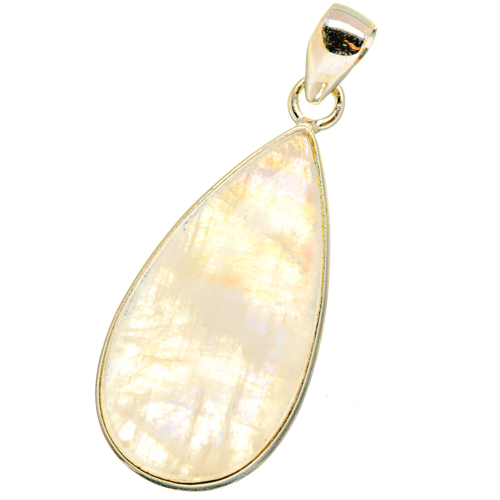 Rainbow Moonstone Pendants handcrafted by Anasilvercos - PD14722